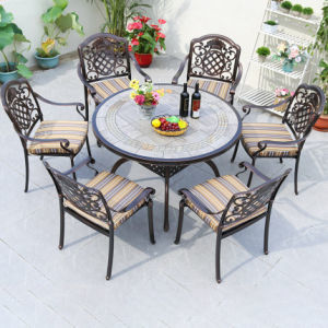 Set da pranzo per esterni in tessuto resistente ai raggi UV con 5 anni di garanzia e colore rattan personalizzabile