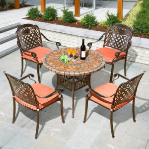 Villa mobili per patio in alluminio Set di cucina in alluminio fuso europeo