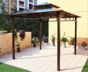Profili in alluminio Pavilion a soffitto rigido Canopy 0,5 Rotary Metal Roof Gazebo