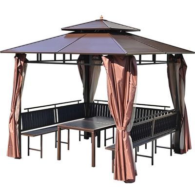 Gazebo di metallo per una vita elegante
