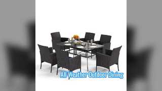 Set da pranzo all'aperto per hotel e resort